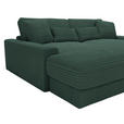 BIGSOFA in Cord Waldgrün - Waldgrün/Schwarz, MODERN, Kunststoff/Textil (230/85/190cm) - Carryhome