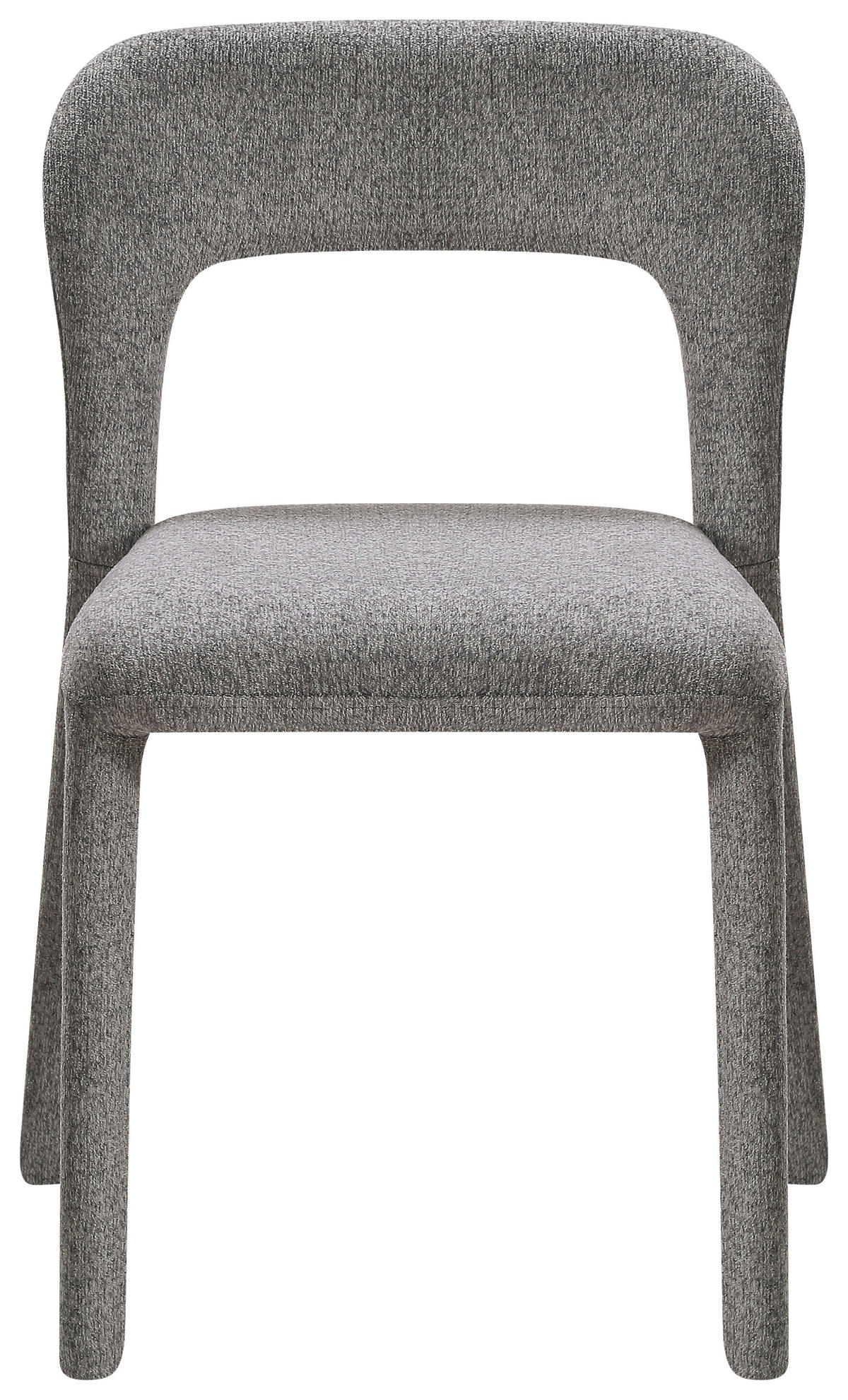 STUHL   Chenille  Grau  - Grau, MODERN, Textil/Metall (47/76/57cm) - Carryhome