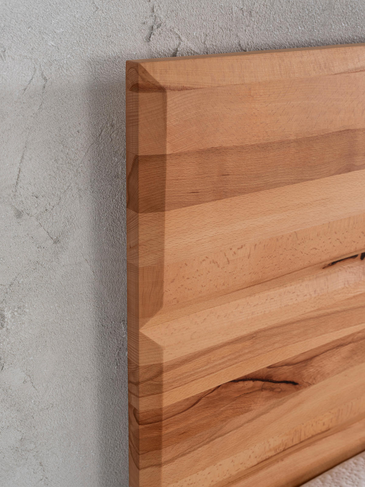 POLSTERBETT 180/200 cm  in Buchefarben, Hellbraun  - Hellbraun/Weiss, Design, Holz/Textil (180/200cm) - Valnatura
