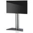 TV-RACK Schwarz, Silberfarben - Silberfarben/Schwarz, KONVENTIONELL, Glas/Metall (111/80/40cm) TV-RACK Schwarz, Silberfarben - Silberfarben/Schwarz, KONVENTIONELL, Glas/Metall (111/80/40cm)