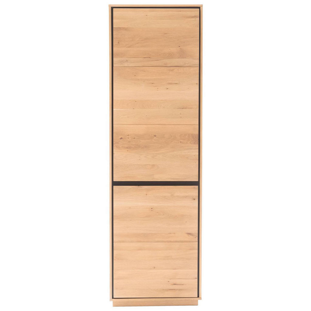 Thumbnail - Xxxl Garderobenschrank, Eiche Bianco, Holz, Holzwerkstoff, Asteiche, teilmassiv, 2 Fächer, 61x197x40 cm, Beimöbel erhält...