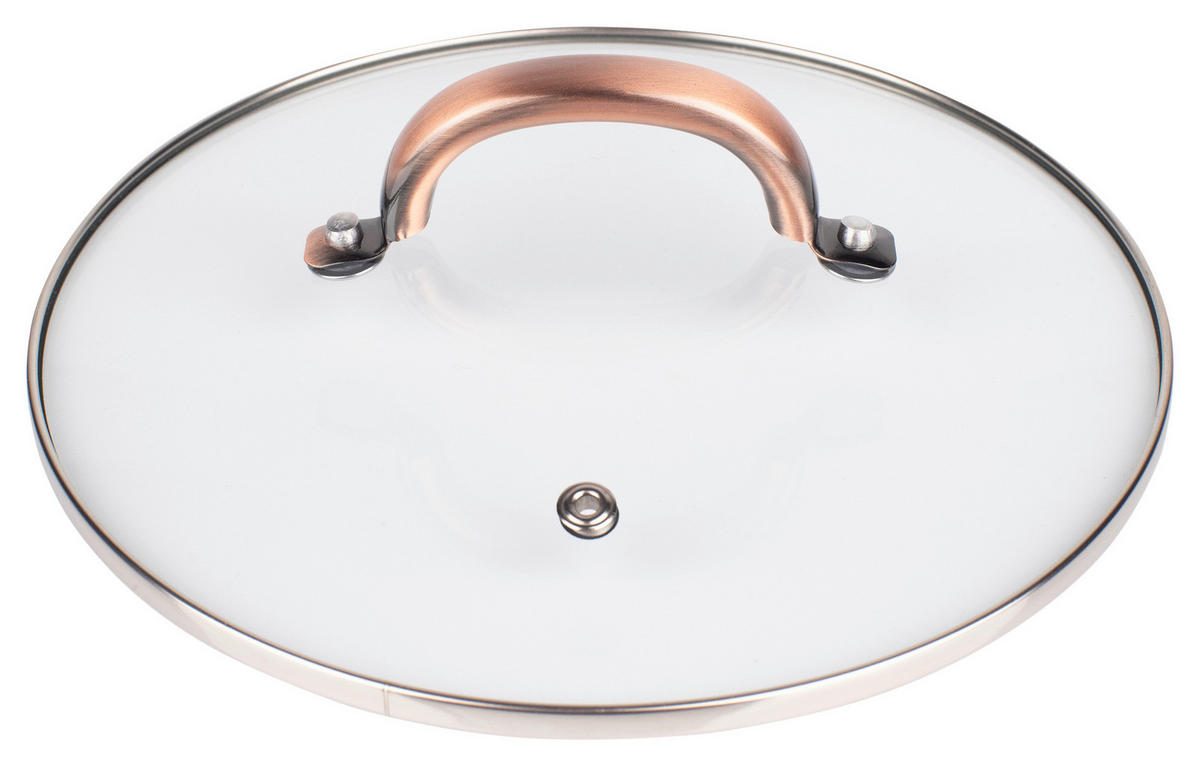 KOCHTOPFSET PYREX COPPER SPECIAL 8-teilig  - Silberfarben/Kupferfarben, Basics, Glas/Metall - Pyrex
