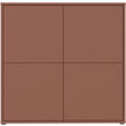 HIGHBOARD  124,5/121,5/34,9 cm  - Terracotta/Grau, MODERN, Holzwerkstoff/Kunststoff (124,5/121,5/34,9cm) - Carryhome