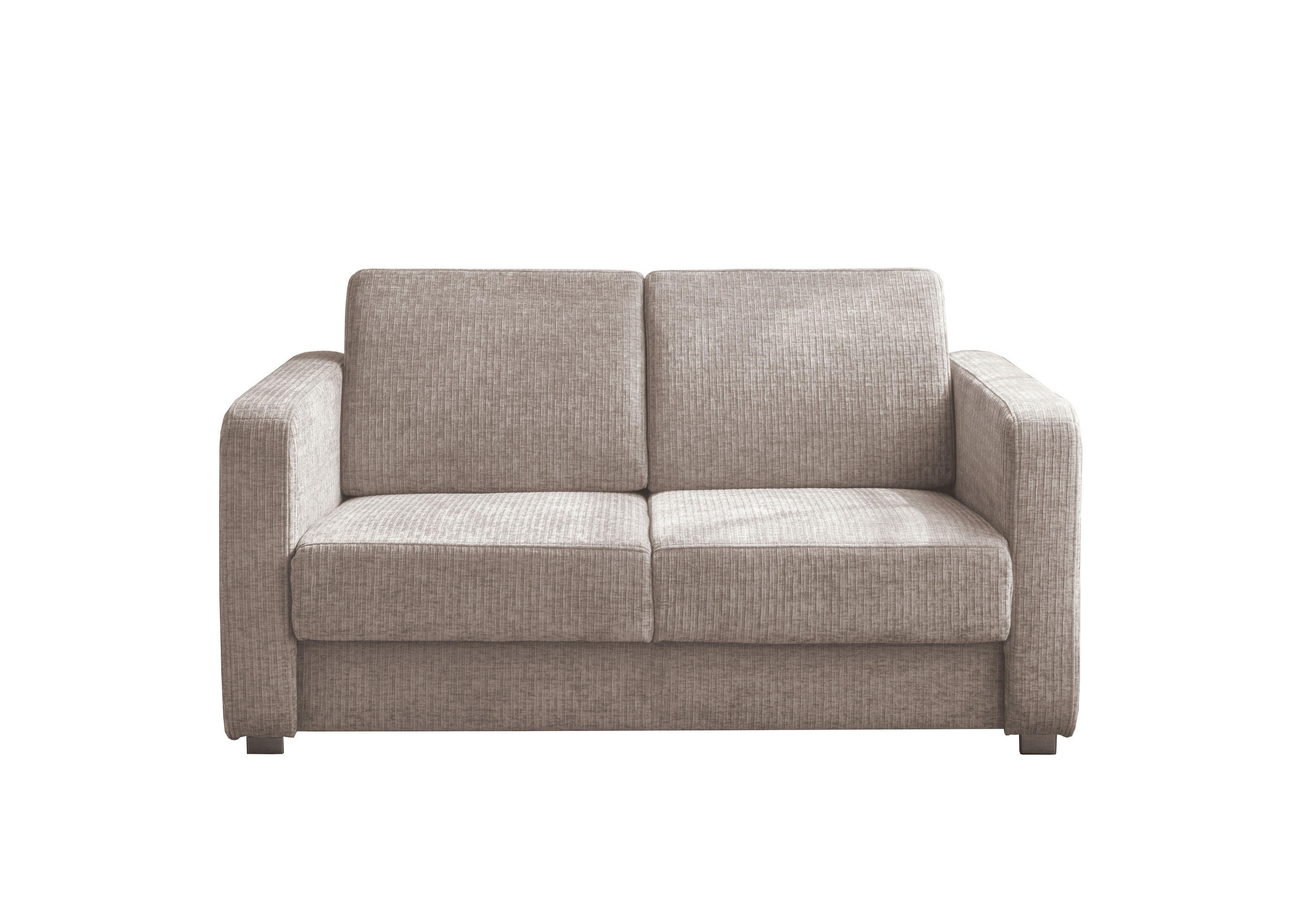 SCHLAFSOFA Mikrofaser Beige  - Chromfarben/Beige, Basics, Kunststoff/Textil (159/88/87cm) - Livetastic