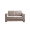 SCHLAFSOFA Mikrofaser Beige  - Chromfarben/Beige, Basics, Kunststoff/Textil (159/88/87cm) - Livetastic