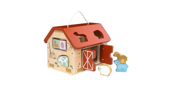 KINDERSPIELSET Bauernhof - Multicolor/Naturfarben, Basics, Holzwerkstoff/Textil - My Baby Lou