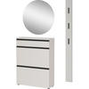 GARDEROBE 3-teilig  in 100/200/29 cm  - Beige, Design, Glas/Holzwerkstoff (100/200/29cm) - MID.YOU