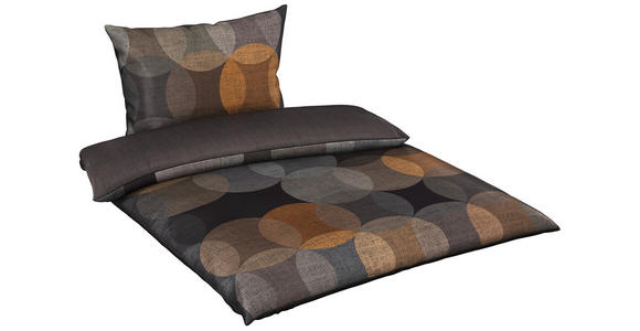 WENDEBETTWÄSCHE NEUVAC Satin 140/200 cm - Anthrazit, Basics, Textil (140/200cm) - Novel