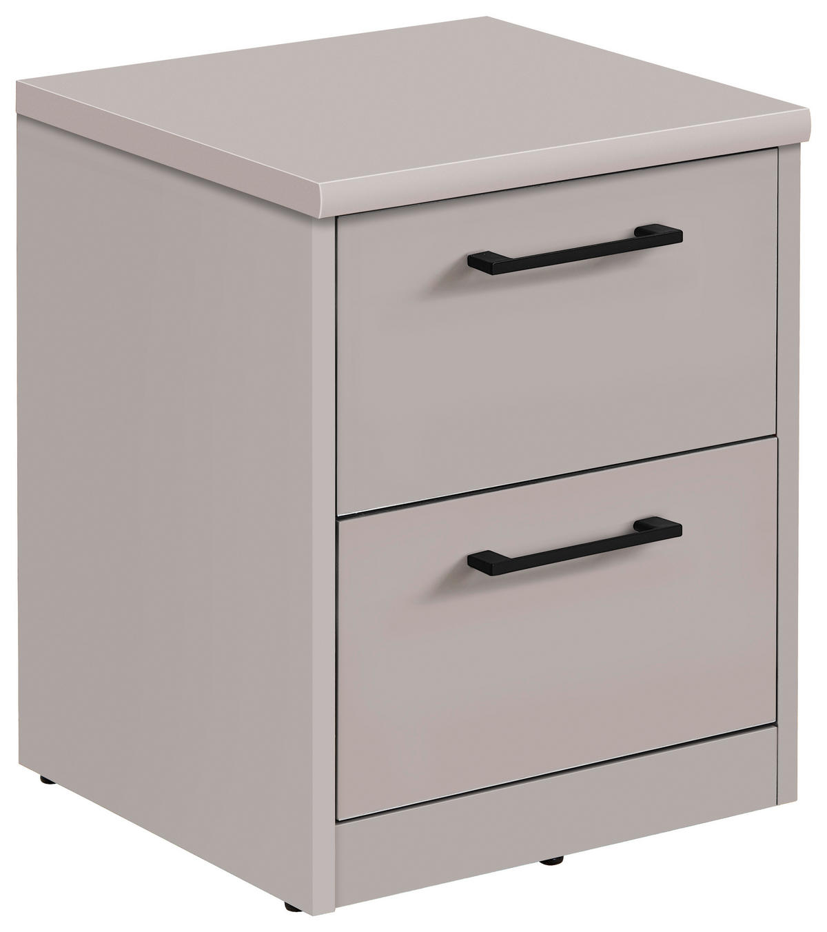 NACHTSCHRANK 38/46/36 cm  - Kaschmir/Schwarz, Basics, Holzwerkstoff/Kunststoff (38/46/36cm) - Xora