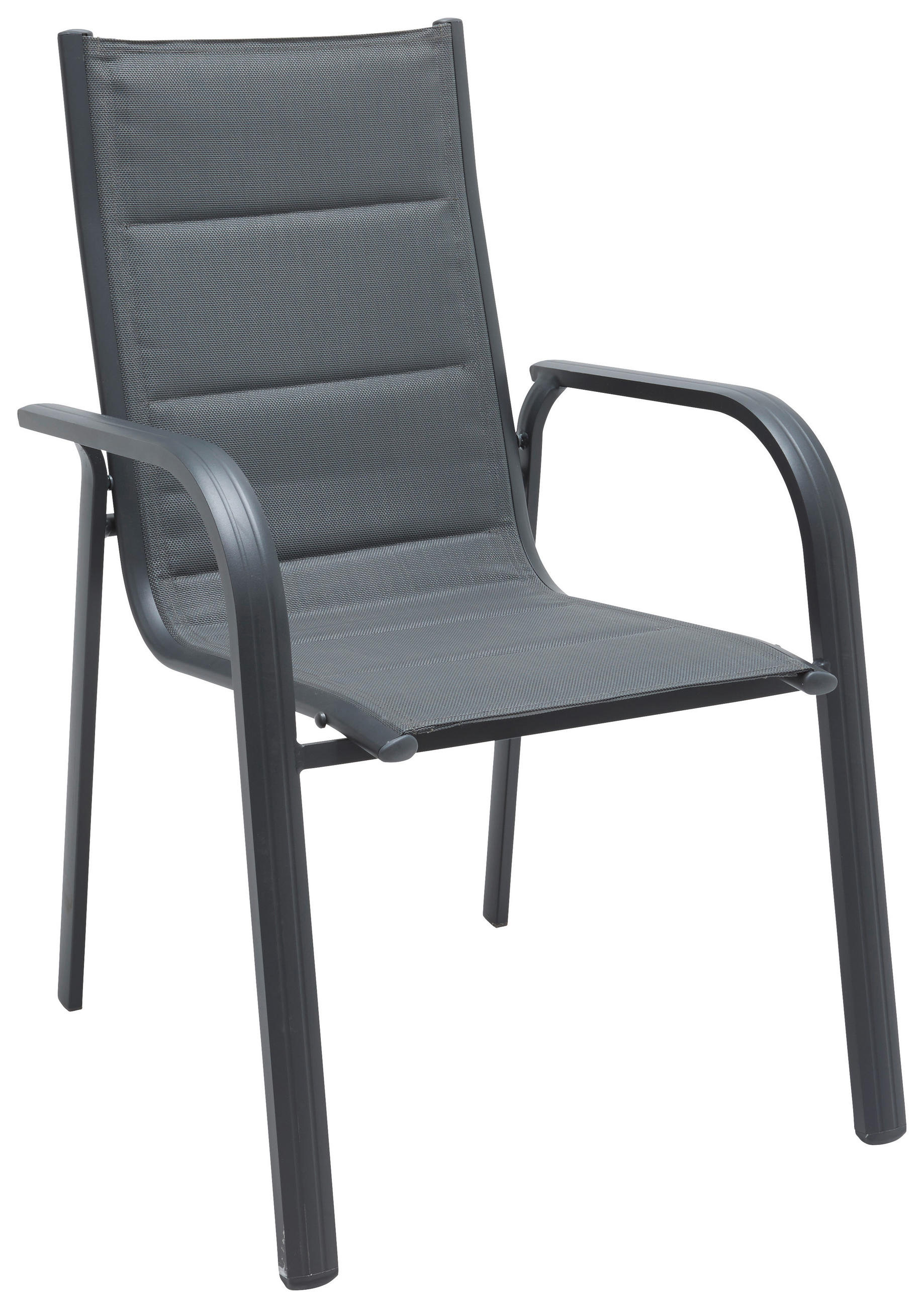 STOL aluminij antracit - antracit, Moderno, kovina/tekstil (60/94/68cm) - Ambia Garden