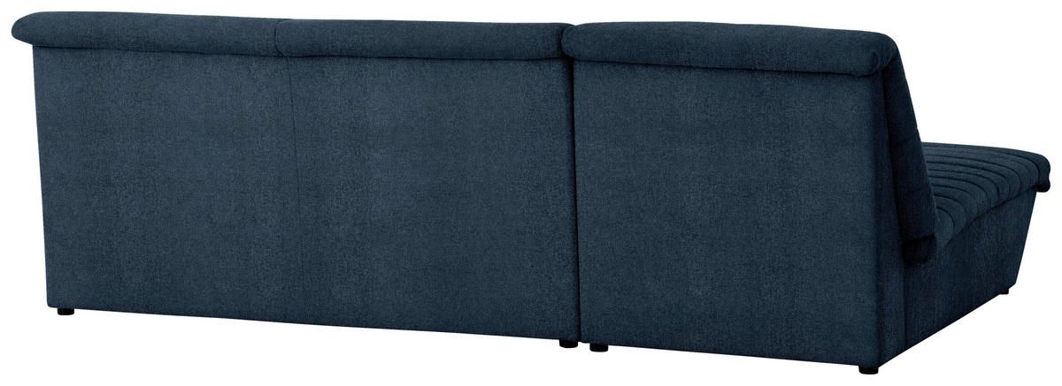 ECKSOFA Looks VIII Dunkelblau Webstoff  - Schwarz/Dunkelblau, Design, Kunststoff/Textil (168/274cm) - LOOKS by W.Joop