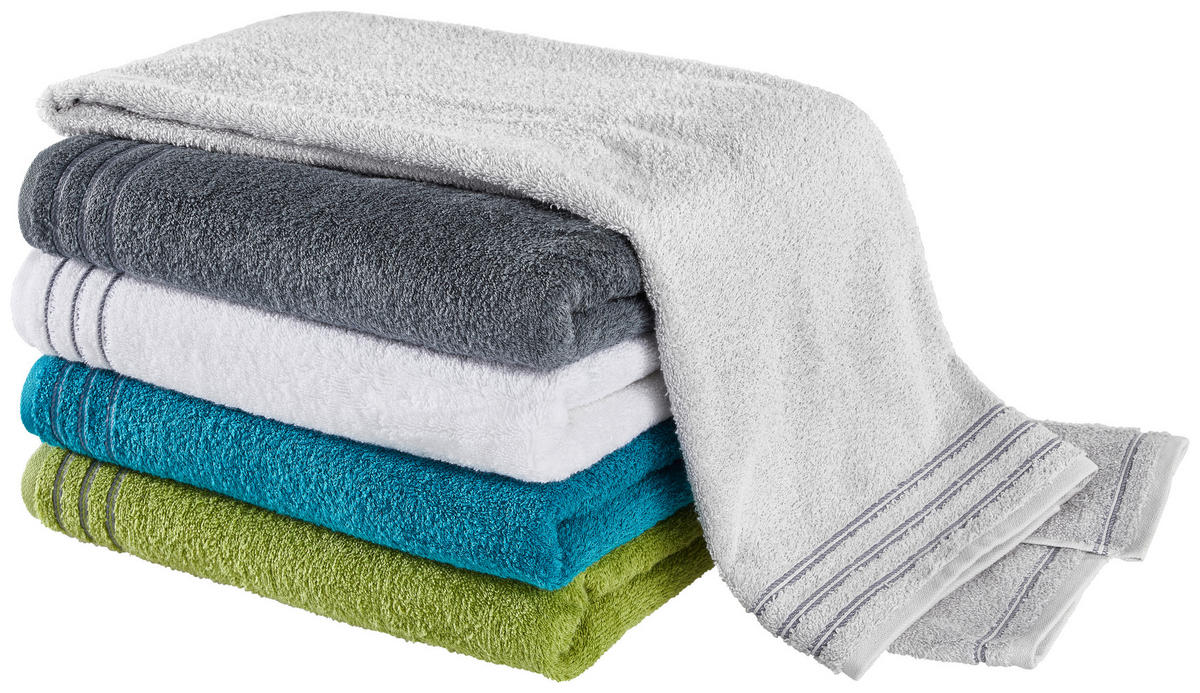 HANDTUCH 50/100 cm Grossetto Türkis  - Türkis, Basics, Textil (50/100cm) - Vossen