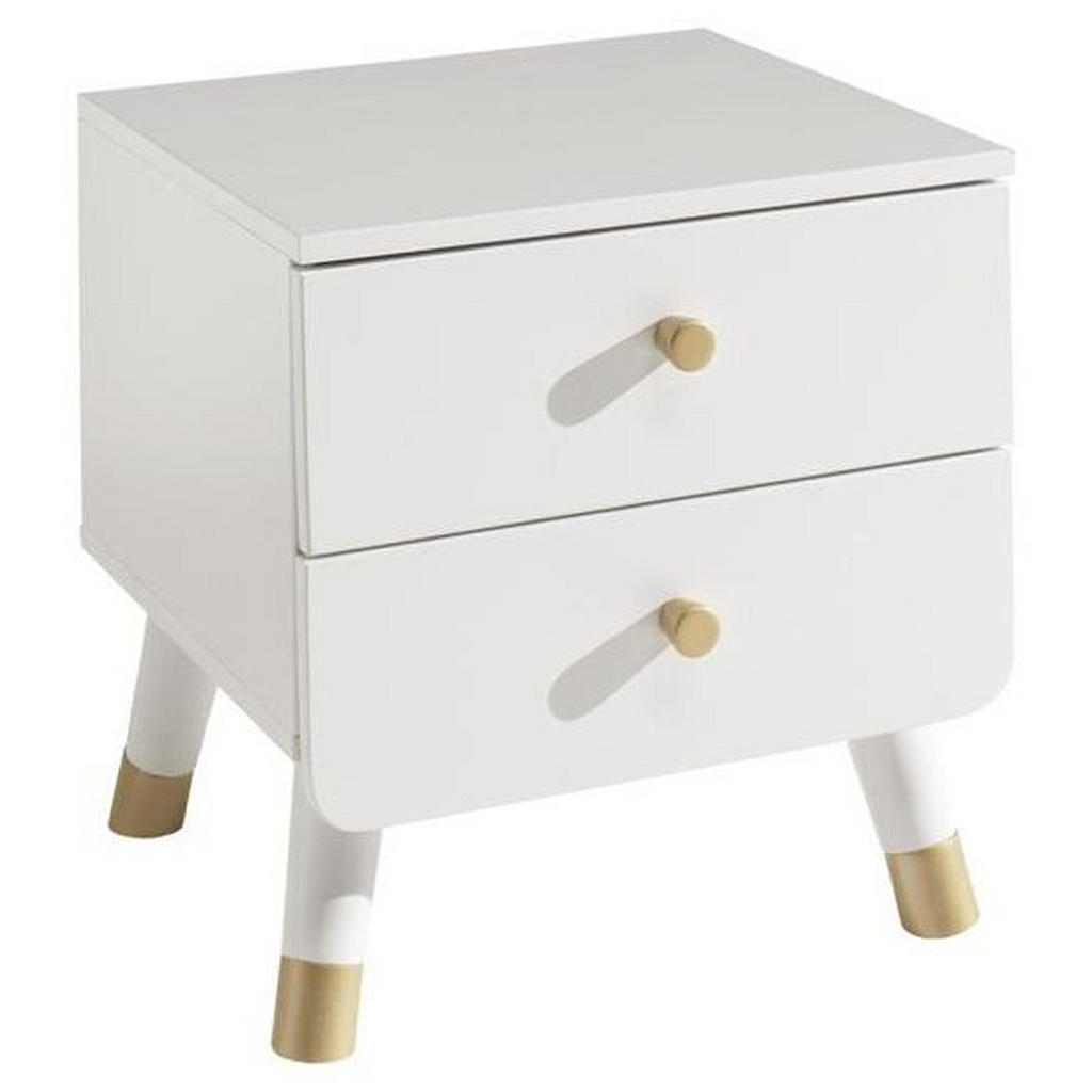 Kindernachtkästchen Weiß H: 45,2 Cm Billy