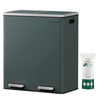 ABFALLSAMMLER 60 l  Metall  - Schwarz/Grau, Basics, Kunststoff/Metall (58,5/65/36cm)