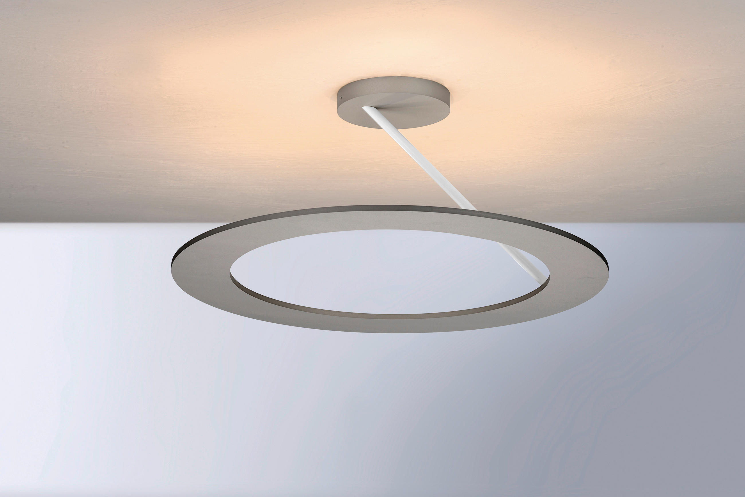LED-DECKENLEUCHTE 30/20 cm   - Alufarben/Weiß, Design, Metall (30/20cm) - BOPP