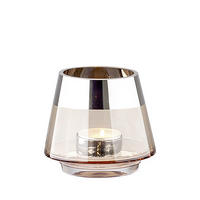 TEELICHTHALTER  - Grau, Design, Glas (11/9cm) - Fink