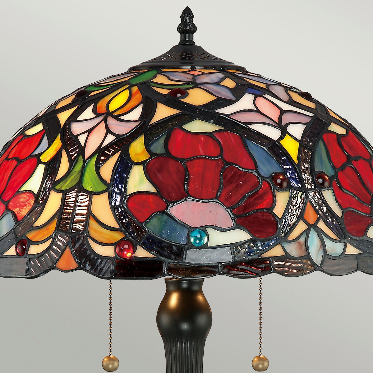 TISCHLEUCHTE - Bronzefarben, Konventionell, Glas/Metall (40.6/58.4/40.6cm) - Elstead Lighting