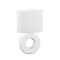 STONA LAMPA Ponti  - bela, Osnovno, tekstil/keramika (20/13/31cm)