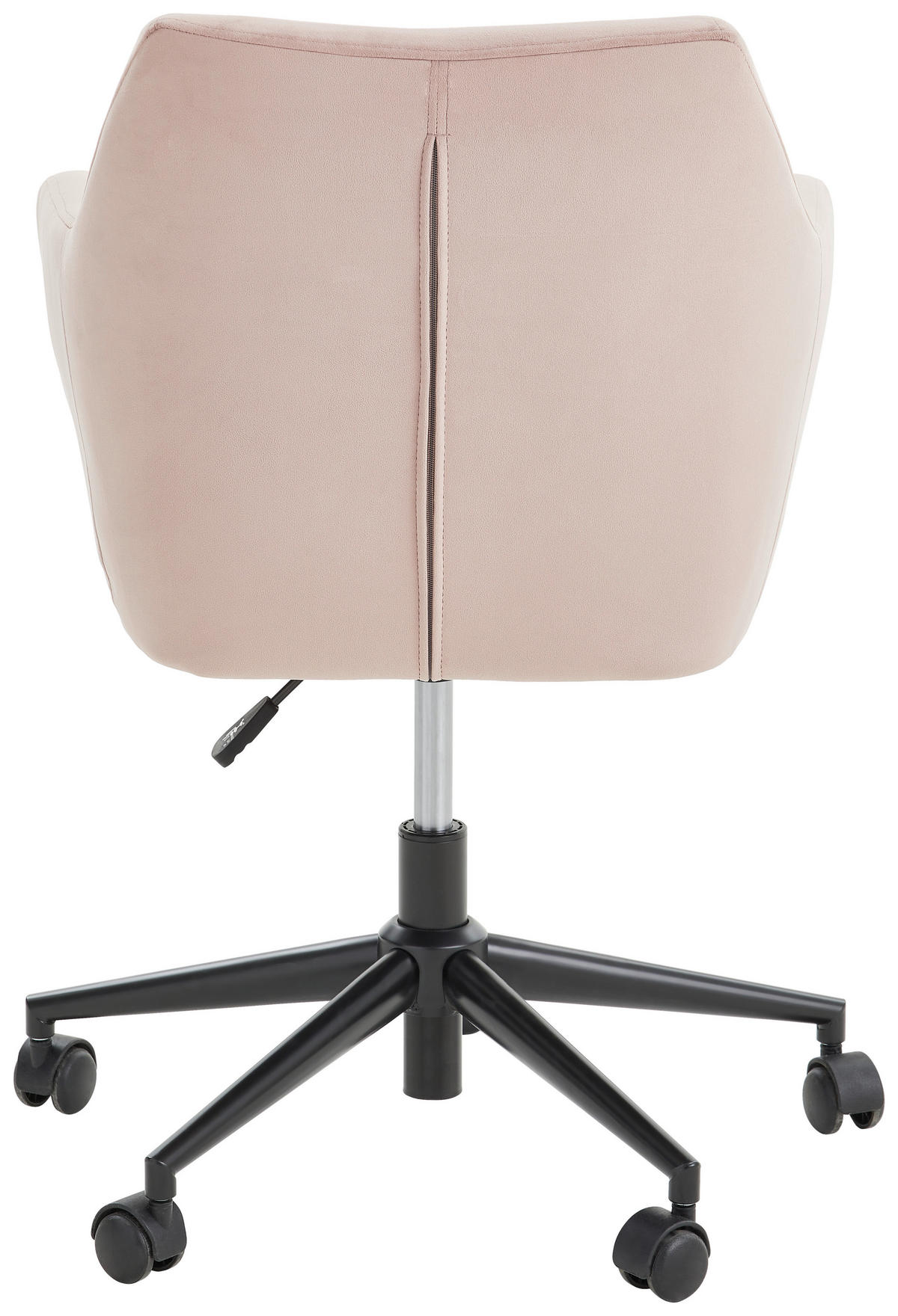 VRTLJIVI STOL tekstil roza  - roza/črna, Design, kovina/umetna masa (58/85-95/58cm) - MID.YOU