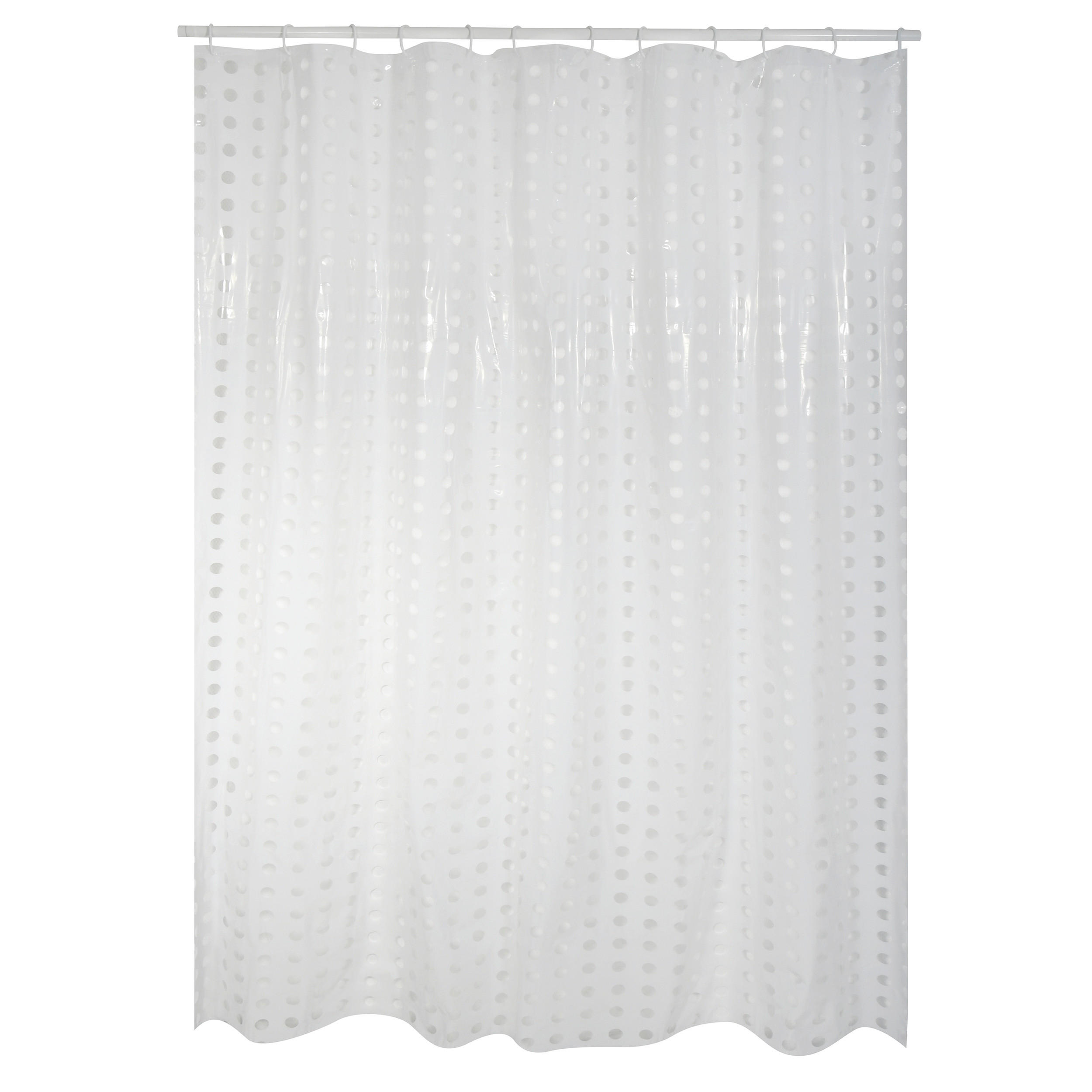 DUSCHVORHANG BRISTOL 180/200 cm  - Weiß, Basics, Textil (180/200cm) - MSV