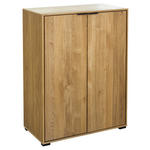 AKTENSCHRANK Eiche furniert, massiv Eichefarben  - Eichefarben, Natur, Holz/Holzwerkstoff (73/97/40cm) - Linea Natura
