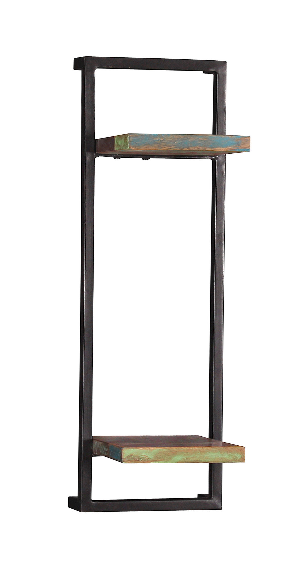 WANDREGAL 25/75/25 cm  - Multicolor/Schwarz, Design, Holz/Metall (25/75/25cm) - MID.YOU