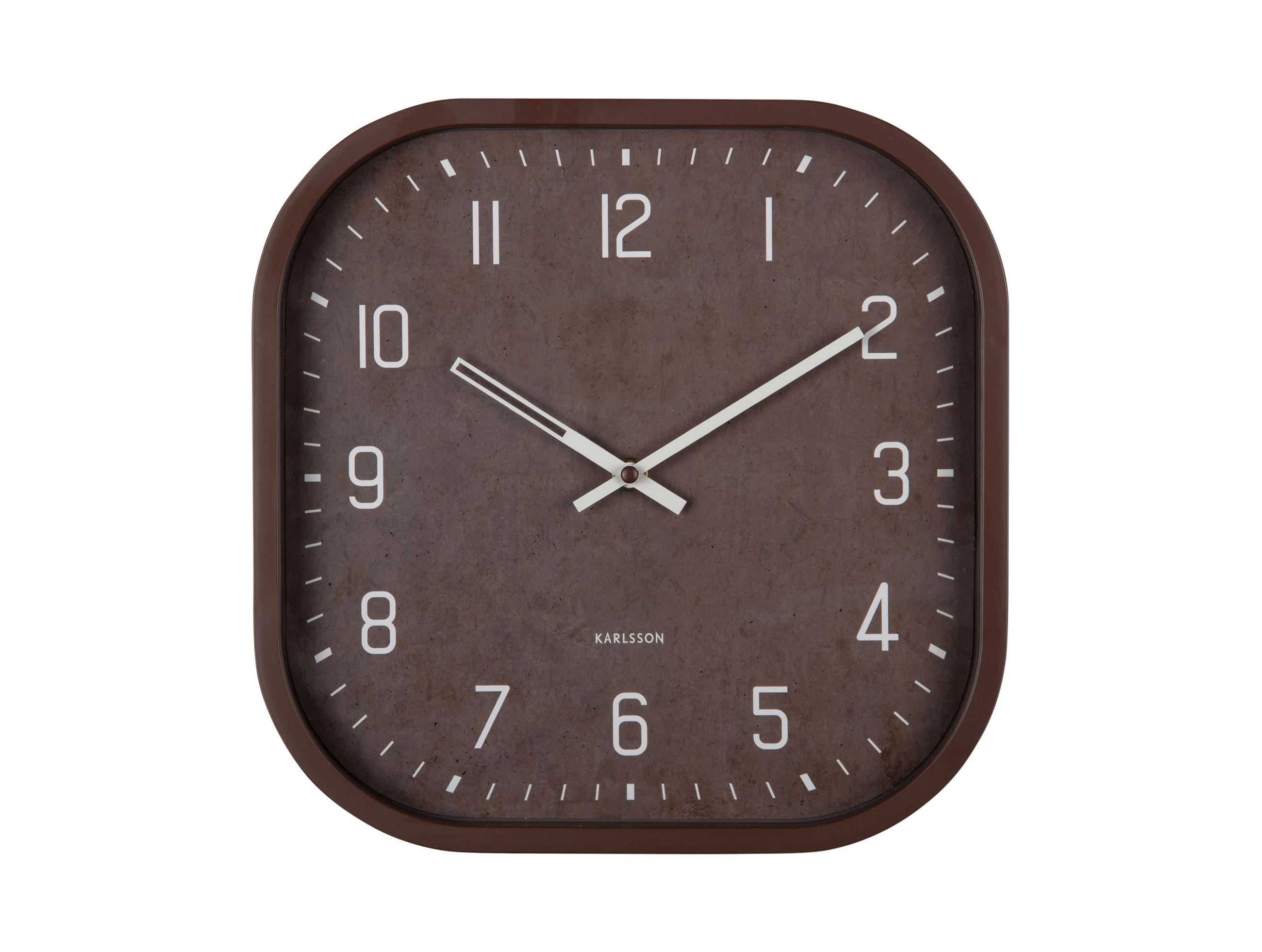 WANDUHR Elemental Braun  - Braun, Basics, Kunststoff (30/30/4cm) - Karlsson