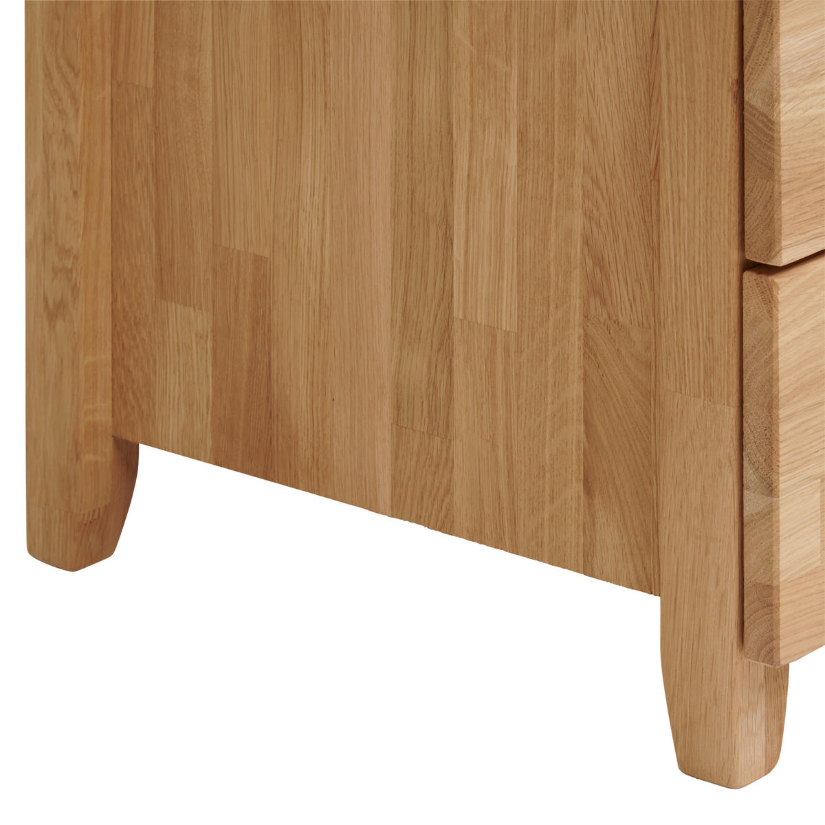 NACHTTISCH 45/55/42 cm  in massiv Wildeiche Eichefarben  - Chromfarben/Eichefarben, Natur, Holz/Kunststoff (45/55/42cm) - Livetastic