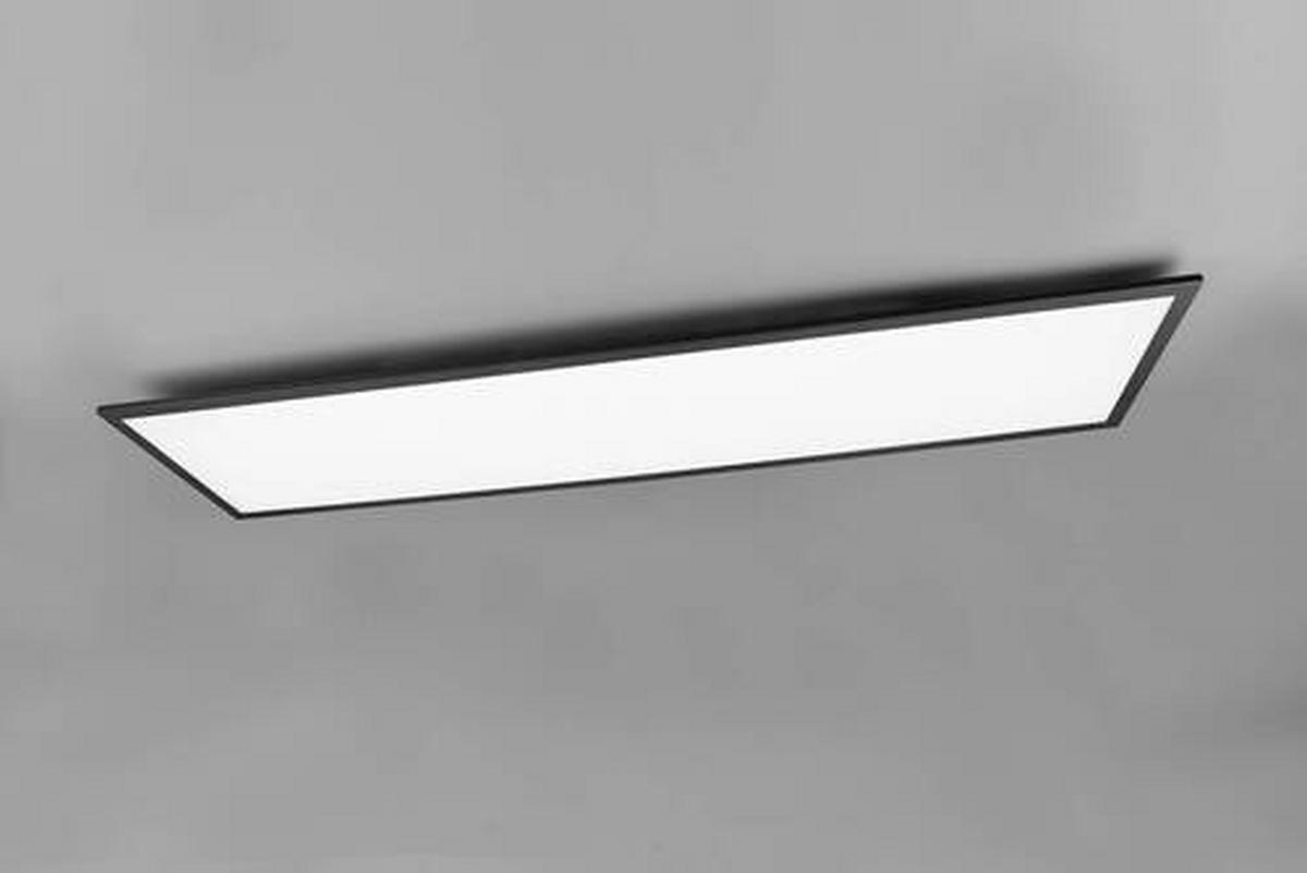 LED-DECKENLEUCHTE 33,5 W    119,5/29,5/5 cm  - Schwarz, Basics, Metall (119,5/29,5/5cm)