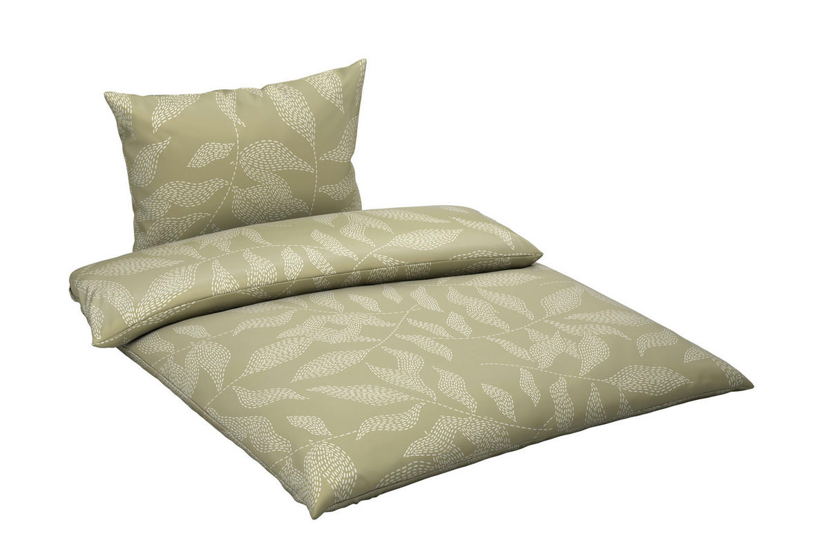 POVLEČENÍ satén zelená 140/200 cm - zelená, Basics, textil (140/200cm) - Novel