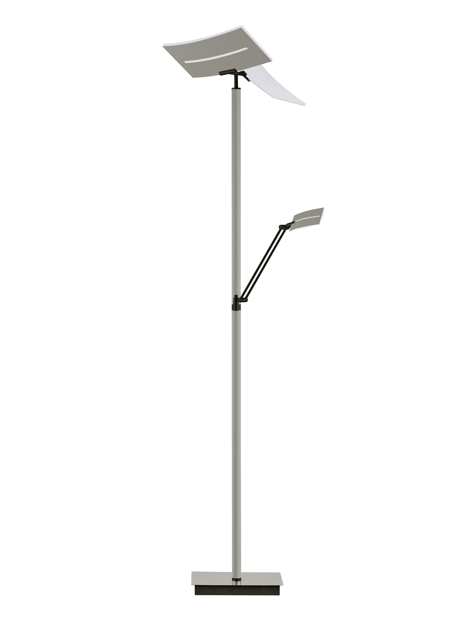 LED-STEHLEUCHTE 50/185 cm    - Taupe, Basics, Metall (50/185cm)