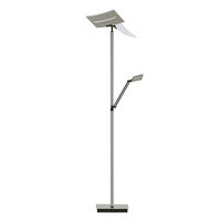 LED-STEHLEUCHTE 50/185 cm    - Taupe, Basics, Metall (50/185cm) - Hell
