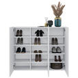 HÄNGESCHUHSCHRANK  in 120/100/34 cm  - Weiß, Design, Holzwerkstoff (120/100/34cm) - Hom`in