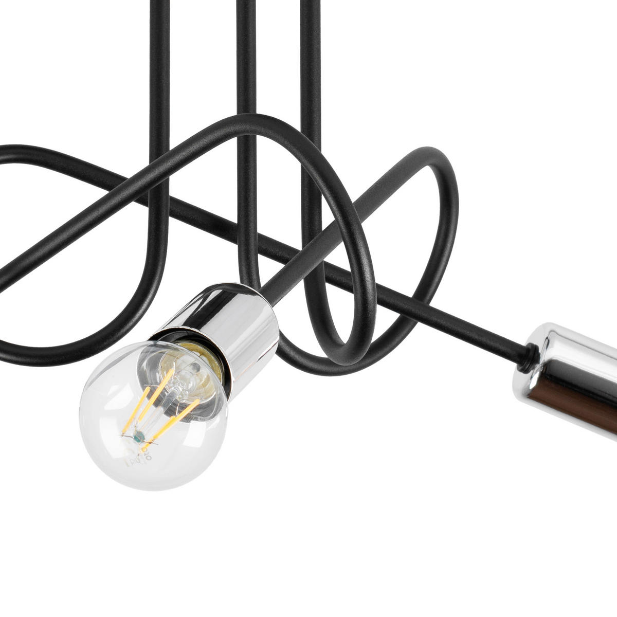 DECKENLEUCHTE OXFORD 45/45/30 cm   - Chromfarben/Schwarz, LIFESTYLE, Metall (45/45/30cm)