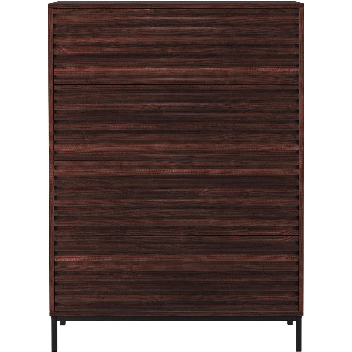 HIGHBOARD  in 80/110/35 cm  - Schwarz/Braun, Design, Holzwerkstoff/Metall (80/110/35cm) - MID.YOU