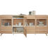 SIDEBOARD - Chromfarben/Eschefarben, Natur, Glas/Holz (243,2/102,9/39,6cm) - Invivus SIDEBOARD - Chromfarben/Eschefarben, Natur, Glas/Holz (243,2/102,9/39,6cm) - Invivus