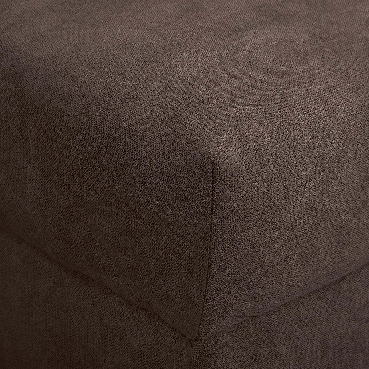 ECKSOFA Ariella Graubraun Mikrofaser  - Graubraun/Naturfarben, Design, Holz/Textil (161/231cm) - Livetastic