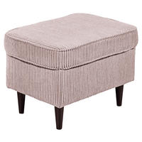 HOCKER in Textil Rosa  - Schwarz/Rosa, Basics, Holz/Textil (63/43/42cm) - MID.YOU