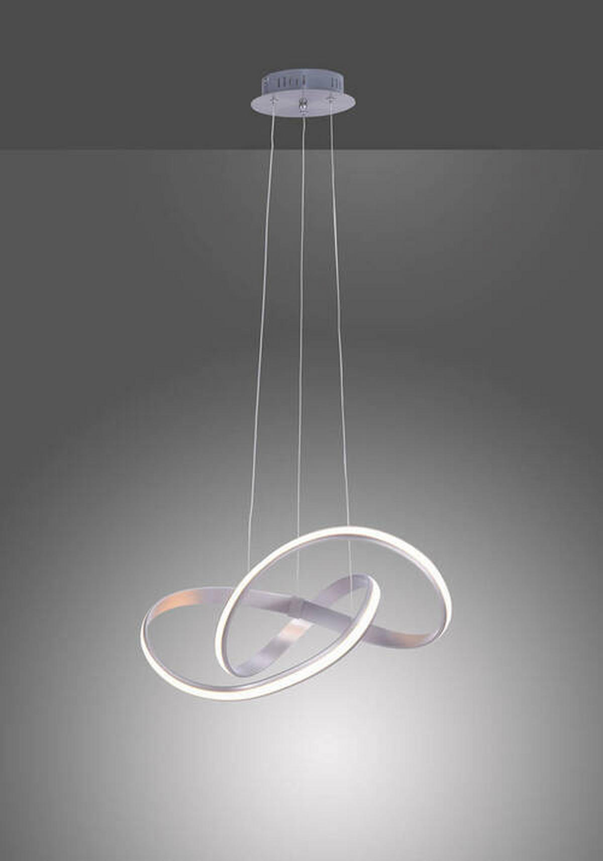 LED-HÄNGELEUCHTE 57/57/120 cm  - Grau, Design, Kunststoff/Metall (57/57/120cm) - Paul Neuhaus