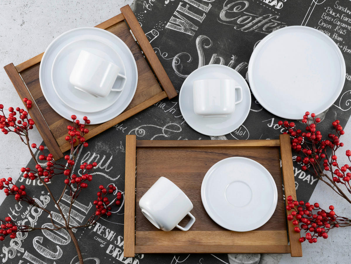KÁVOVÁ SOUPRAVA, porcelán - bílá, Basics, keramika (33/25/31cm) - Creatable