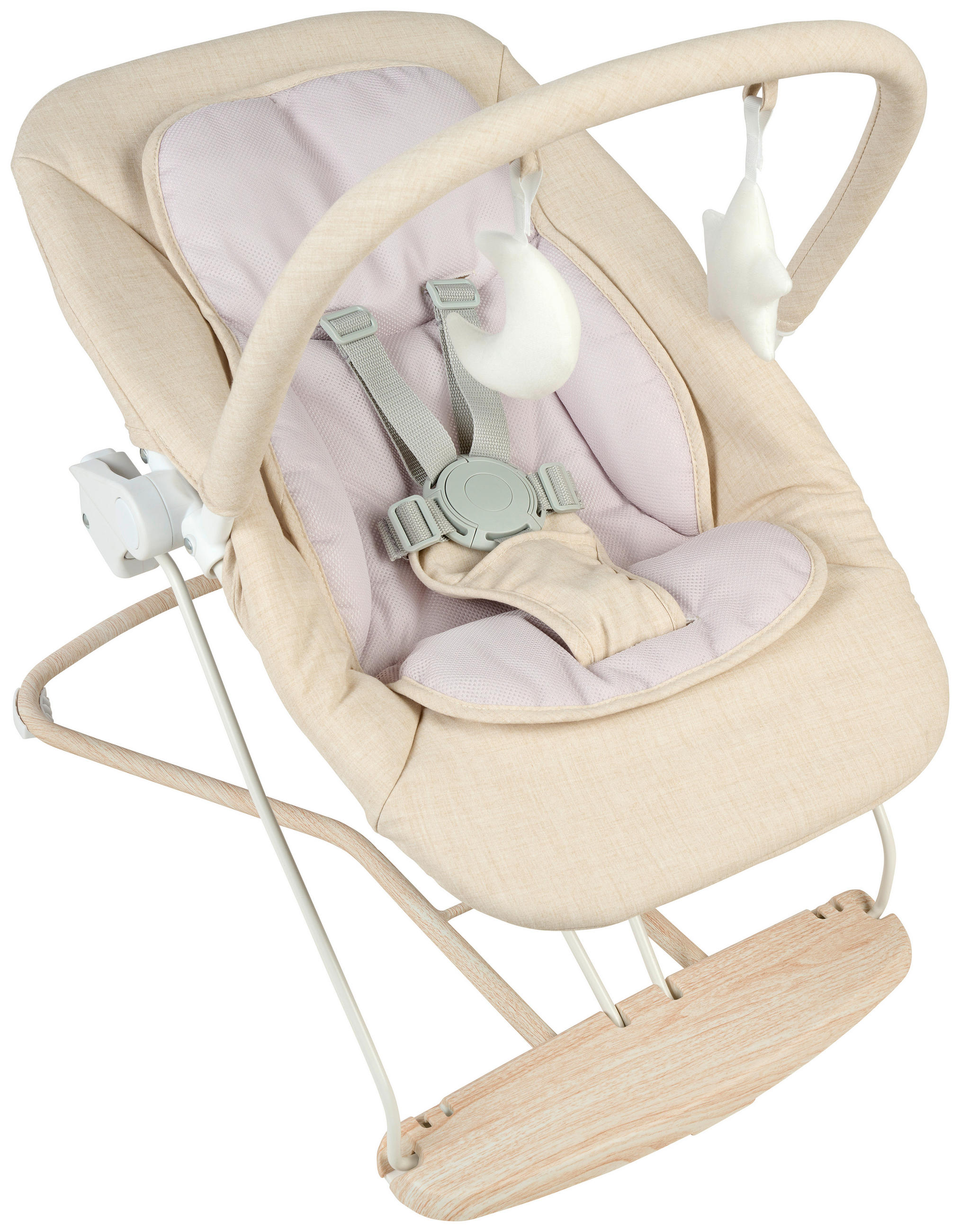 SCHAUKELWIPPE - Beige, Basics, Kunststoff/Textil (66/45/48-58cm) - My Baby Lou