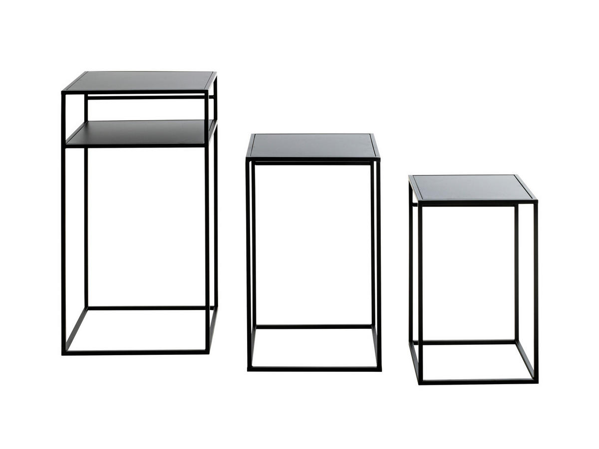 SET STOČIĆA   - crna, Moderno, metal (26/30/34/42/50/64/26/30/34cm) - Carryhome