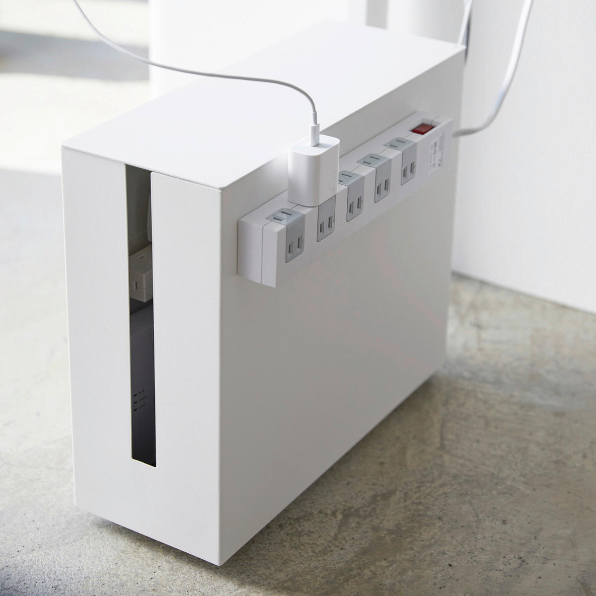 AUFBEWAHRUNGSBOX 15/40/34.5 cm  - Weiss, Basics, Metall (15/40/34.5cm)