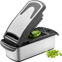 ALLESSCHNEIDER TREPPO 2.0  - Silberfarben/Schwarz, Design, Kunststoff/Metall (27/11,5/11cm) - Gefu