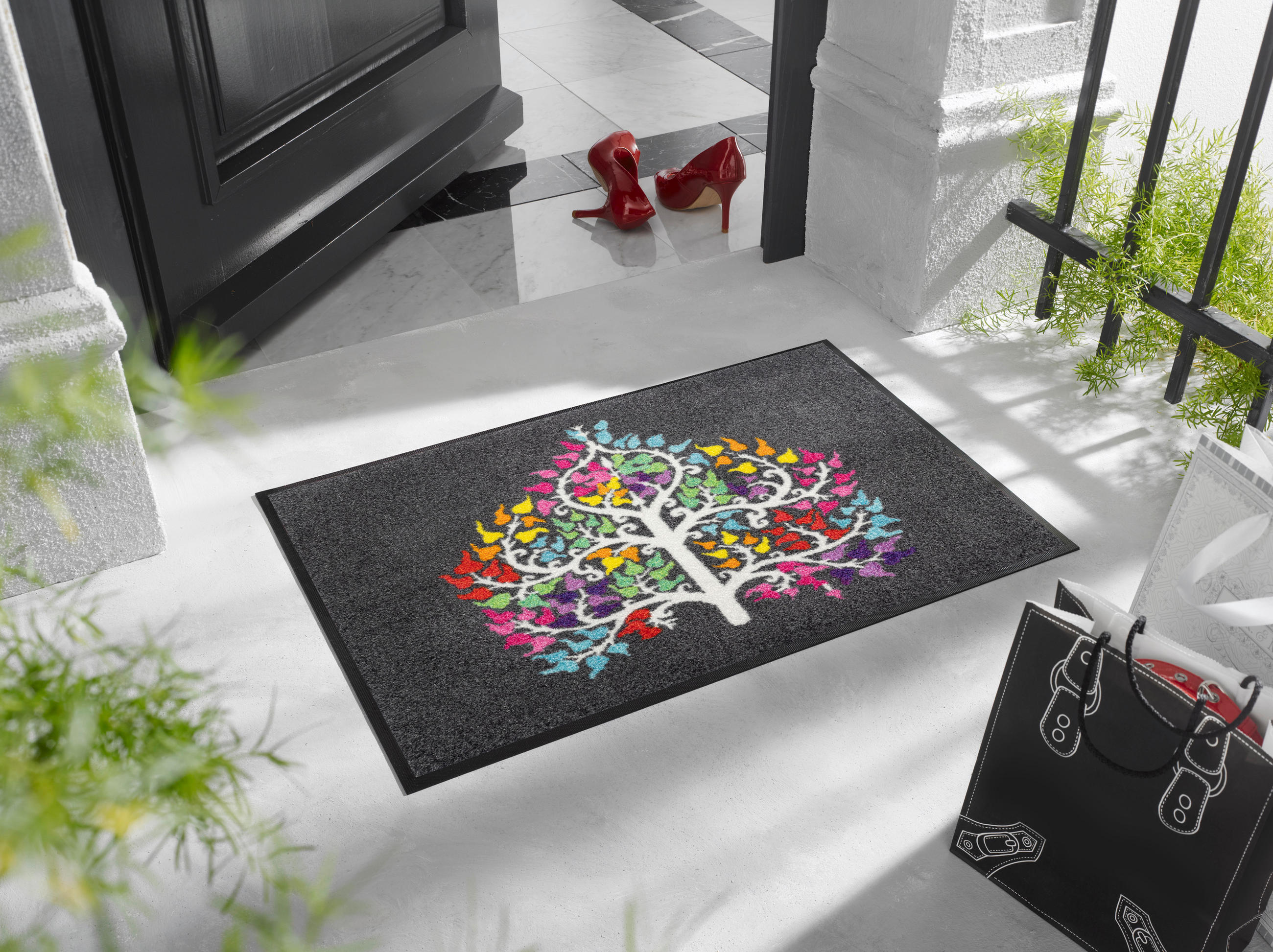DVEŘNÍ ROHOŽKA, 50/75 cm, vícebarevná - vícebarevná, Konvenční, textil/plast (50/75cm) - Esposa