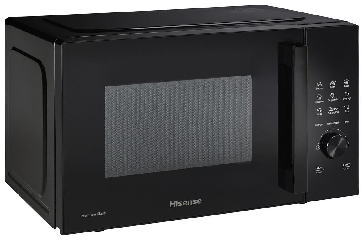MIKROWELLE H23MOBSD1H  - Schwarz, MODERN, Glas/Kunststoff (48/29,5/33,7cm) - Hisense