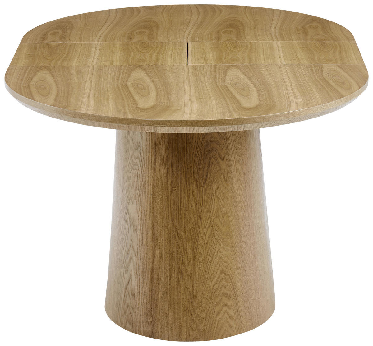 ESSTISCH 160/200/100/76 cm Echtholz  Holz, Holzwerkstoff ausziehbar oval Eichefarben  - Eichefarben, MODERN, Holz/Holzwerkstoff (160/200/100/76cm) - Livetastic