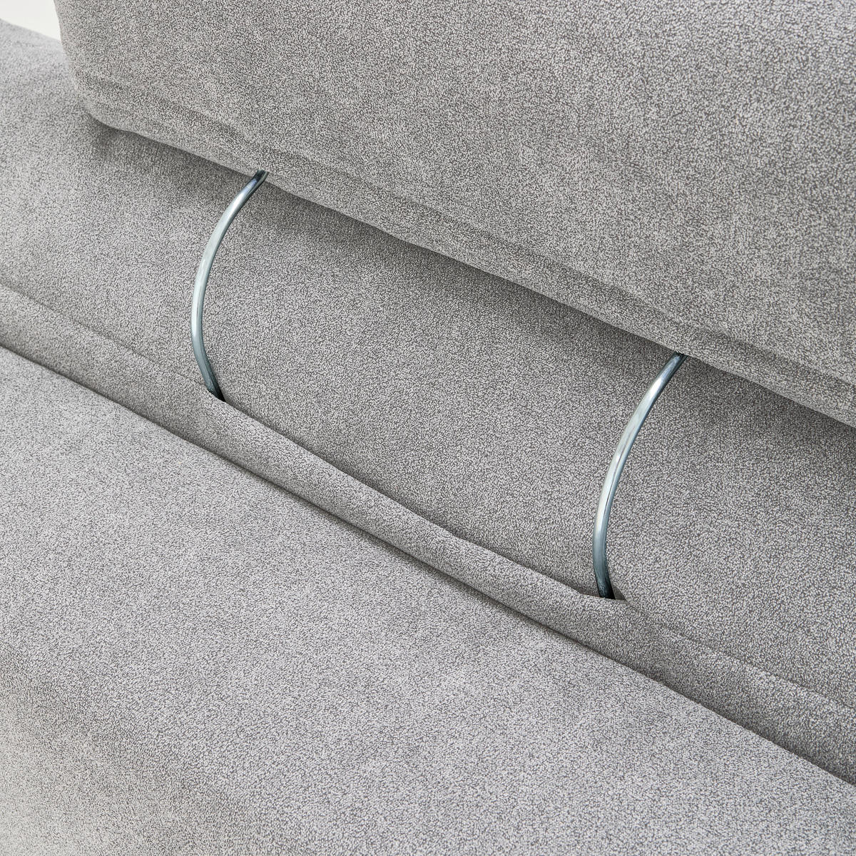 KOPFSTÜTZE in Velours  - Silberfarben, Konventionell, Textil (55/21/10cm) - Hom`in