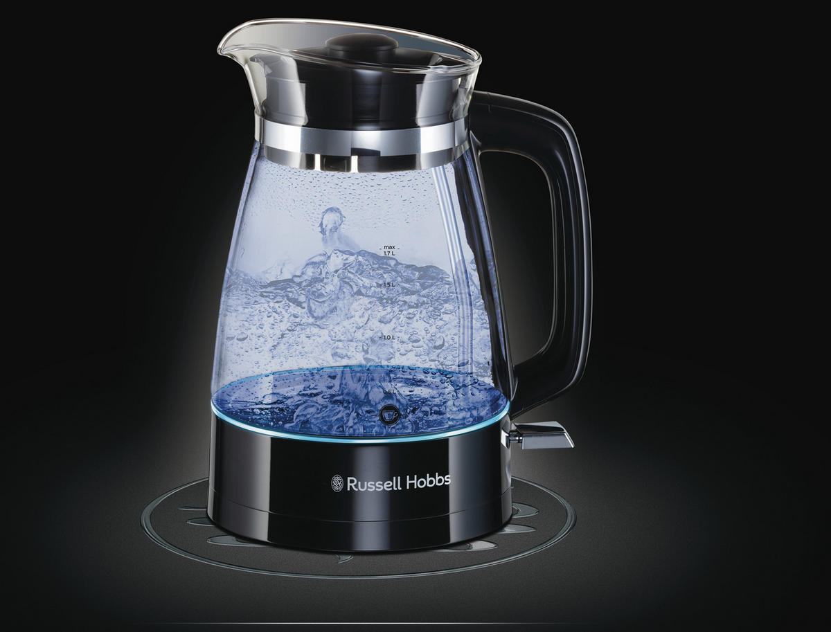 WASSERKOCHER Wasserkocher 1,7 L  - Schwarz, Basics, Kunststoff (17/26/20cm) - Russell Hobbs