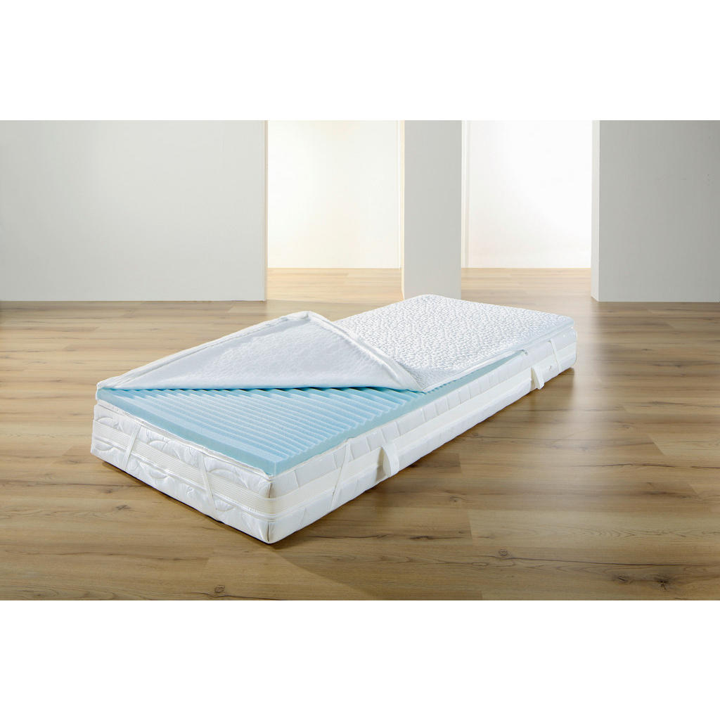 Thumbnail - Sleeptex Topper, Weiß, Textil, 200x200 cm, Textiles Vertrauen - Oeko-Tex®, Made in Germany, Oeko-Tex® Standard 100, Bezu...